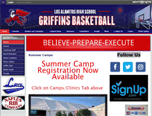 Tablet Screenshot of griffinhoops.com